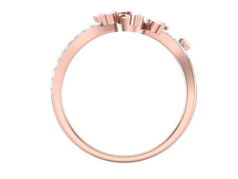 Printable 3D jewelry model of Lady diamond ring 3D Model