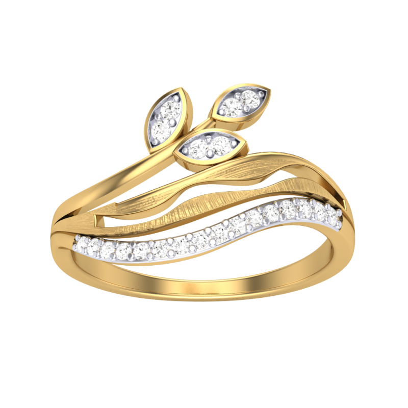 Printable 3D jewelry model of Lady diamond ring 3D 模型 .c4d .max .obj .3ds .fbx .stl .blend 