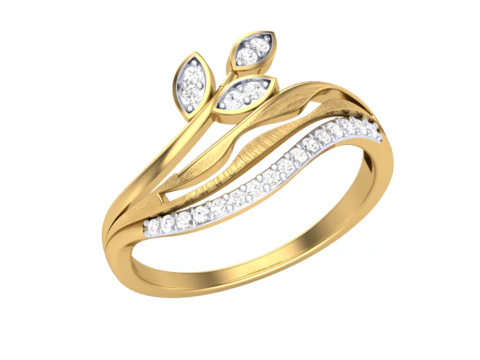 Printable 3D jewelry model of Lady diamond ring 3D Model