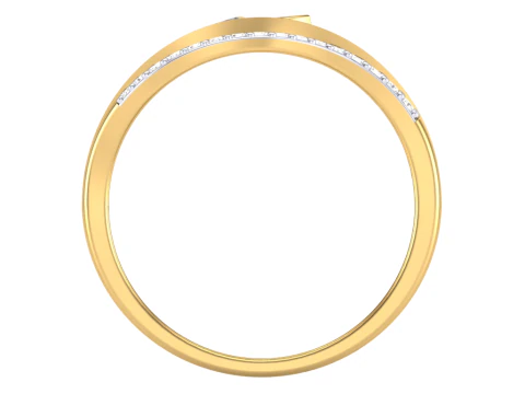 Printable 3D jewelry model of Lady diamond ring 3D Model