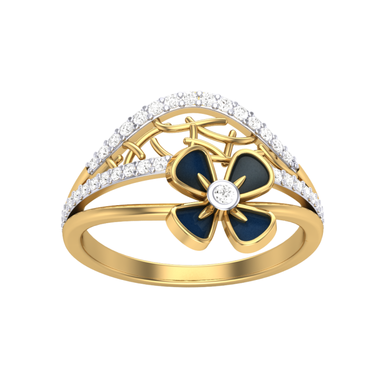 Printable 3D jewelry model of Lady diamond ring 3D Modell .c4d .max .obj .3ds .fbx .stl .blend