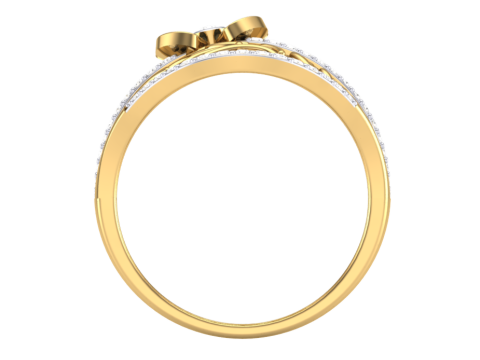 Printable 3D jewelry model of Lady diamond ring 3D Modell