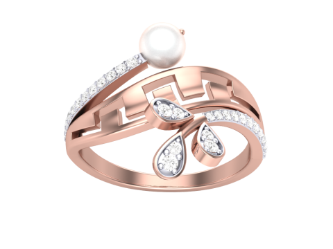 Printable 3D jewelry model of Lady diamond ring 3Dモデル