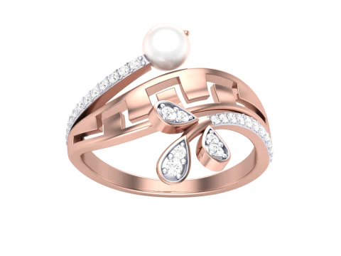 Printable 3D jewelry model of Lady diamond ring 3D Model