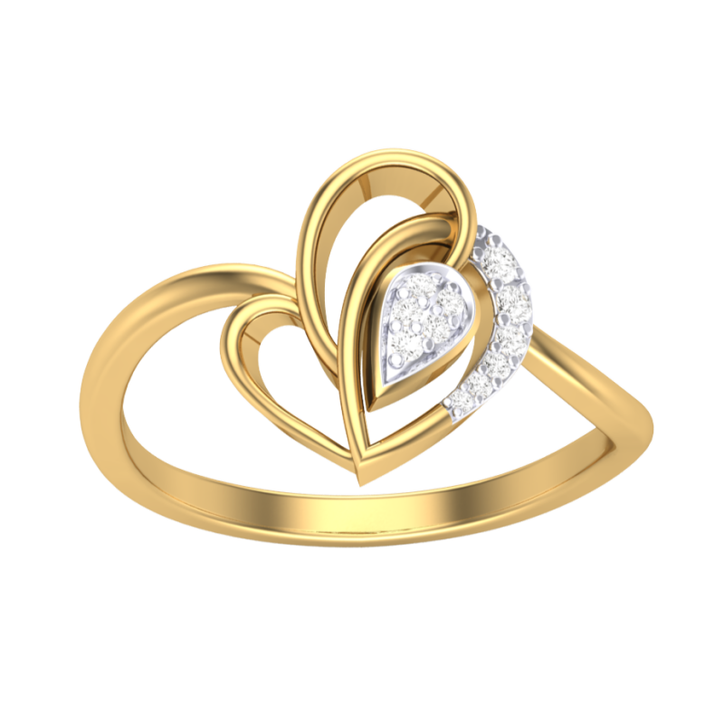 Printable 3D jewelry model of Lady diamond ring 3D Model .c4d .max .obj .3ds .fbx .stl .blend 