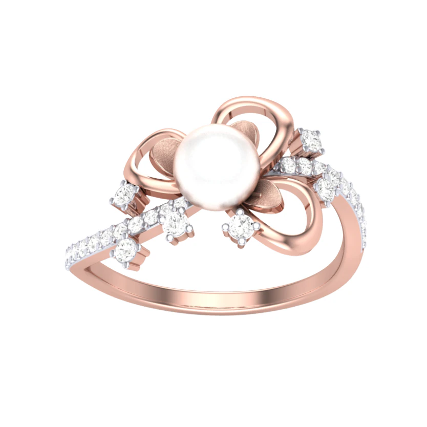 Printable 3D jewelry model of Lady diamond ring 3D Model .c4d .max .obj .3ds .fbx .stl .blend 