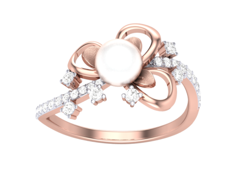 Printable 3D jewelry model of Lady diamond ring Modello 3D