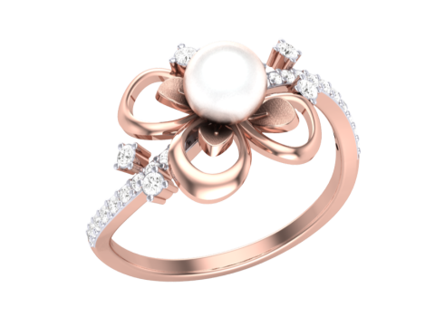 Printable 3D jewelry model of Lady diamond ring 3D मॉडल