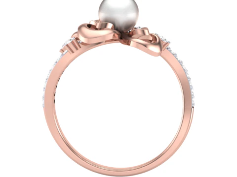Printable 3D jewelry model of Lady diamond ring 3D Model