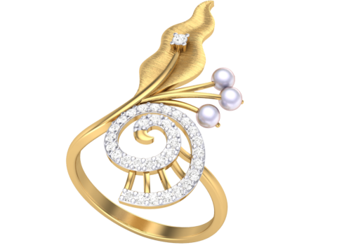 Printable 3D jewelry model of Lady diamond ring 3D Модель