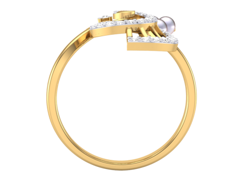 Printable 3D jewelry model of Lady diamond ring 3D Модель