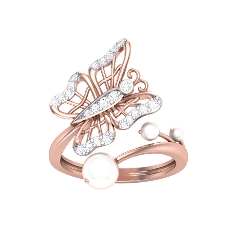 Printable 3D jewelry model of Lady diamond ring Modelo 3D .c4d .max .obj .3ds .fbx .stl .blend