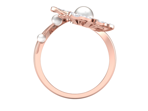 Printable 3D jewelry model of Lady diamond ring Modelo 3D
