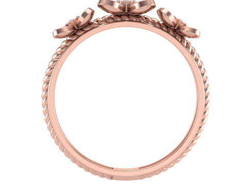 Printable 3D jewelry model of Lady diamond ring Model 3D