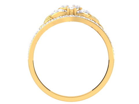 Printable 3D jewelry model of Lady diamond ring 3D Model