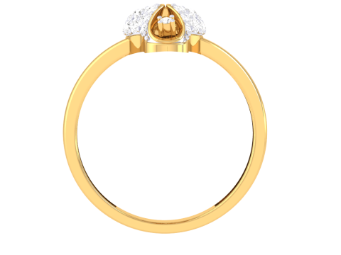 Printable 3D jewelry model of Lady diamond ring 3D मॉडल