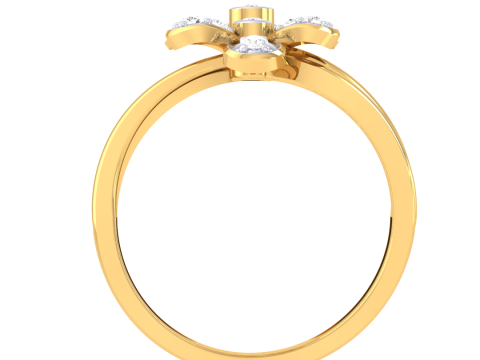 Printable 3D jewelry model of Lady diamond ring 3D 모델
