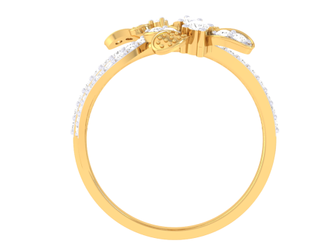 Printable 3D jewelry model of Lady diamond ring 3D मॉडल