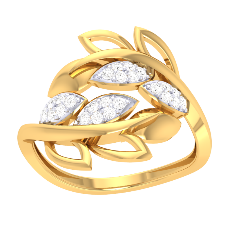 Printable 3D jewelry model of Lady diamond ring 3Dモデル .c4d .max .obj .3ds .fbx .stl .blend