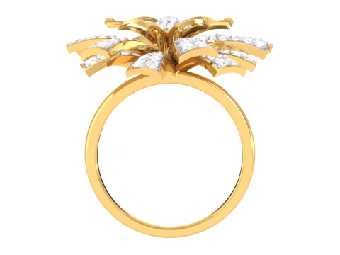 Printable 3D jewelry model of Lady diamond ring 3D Model