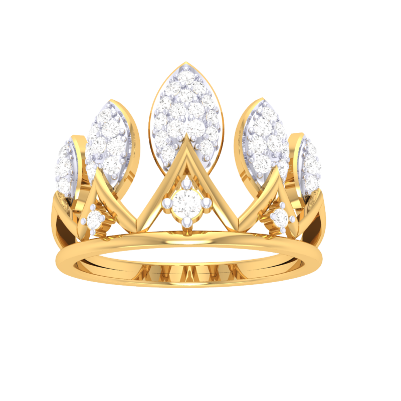 Printable 3D jewelry model of Lady diamond ring 3D Модель .c4d .max .obj .3ds .fbx .stl .blend 