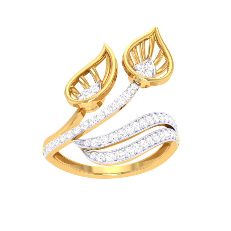 Printable 3D jewelry model of Lady diamond ring 3Dモデル .c4d .max .obj .3ds .fbx .stl .blend