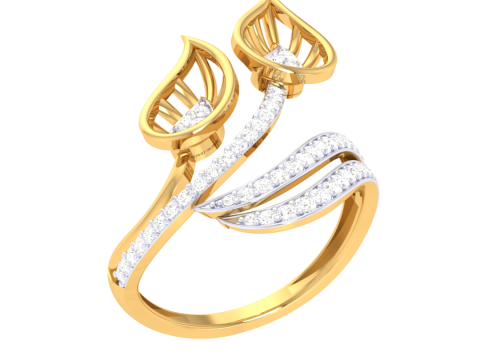 Printable 3D jewelry model of Lady diamond ring 3Dモデル