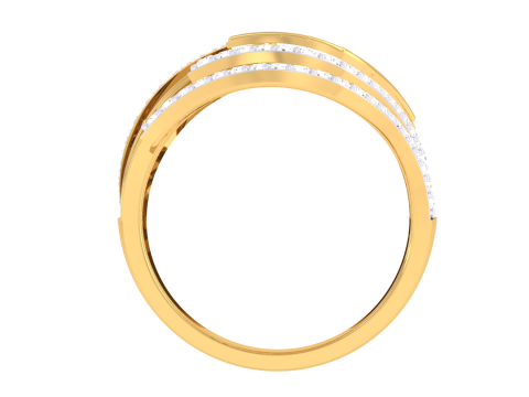 Printable 3D jewelry model of Lady diamond ring 3D मॉडल