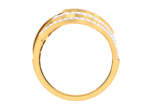 Printable 3D jewelry model of Lady diamond ring 3D Model