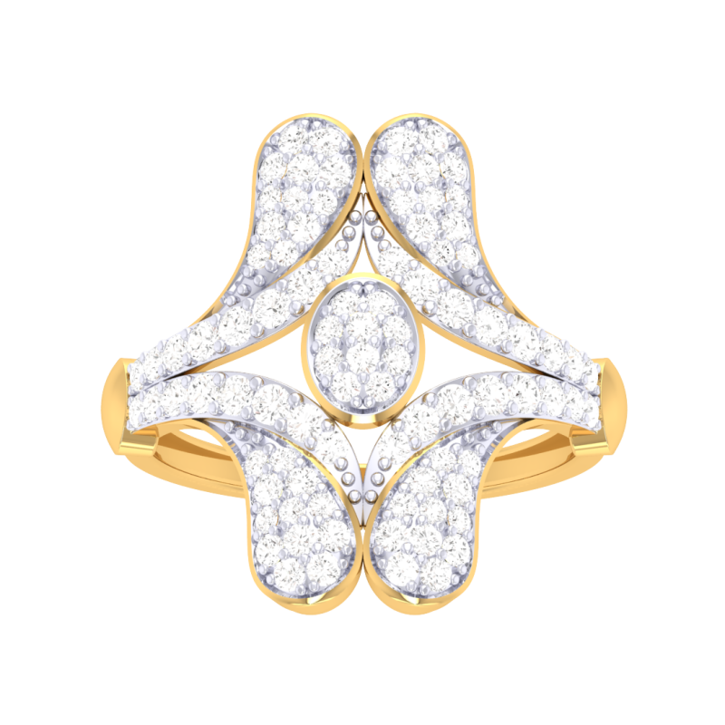 Printable 3D jewelry model of Lady diamond ring Model 3D .c4d .max .obj .3ds .fbx .stl .blend 