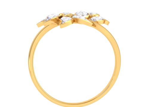 Printable 3D jewelry model of Lady diamond ring 3D Model