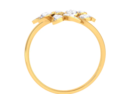 Printable 3D jewelry model of Lady diamond ring 3D Model