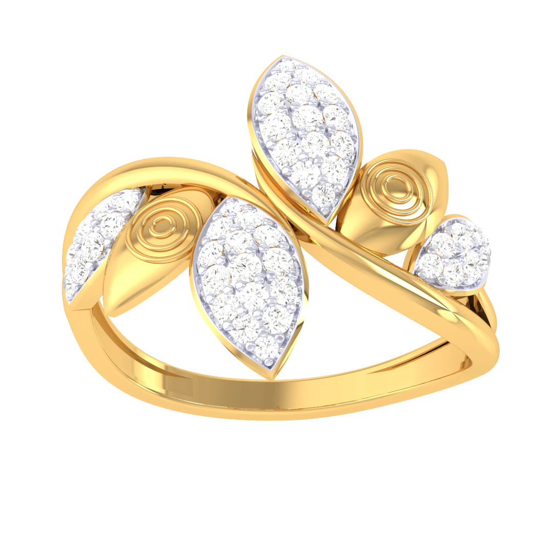Printable 3D jewelry model of Lady diamond ring 3D Model .c4d .max .obj .3ds .fbx .stl .blend 