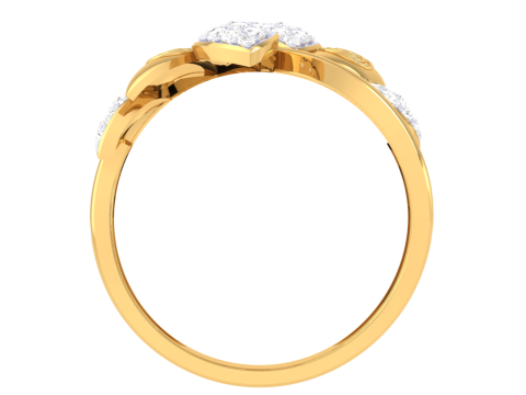 Printable 3D jewelry model of Lady diamond ring 3D Model