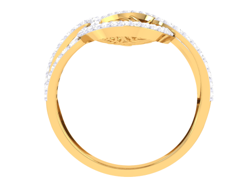 Printable 3D jewelry model of Lady diamond ring 3D Modell