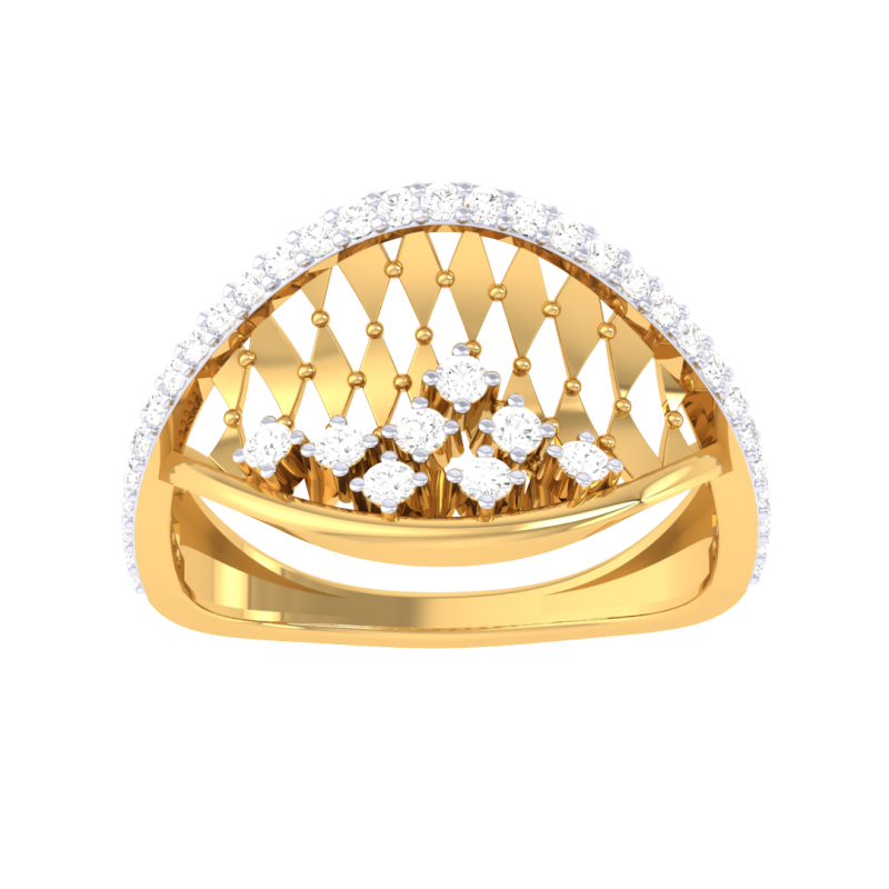 Printable 3D jewelry model of Lady diamond ring Model 3D .c4d .max .obj .3ds .fbx .stl .blend