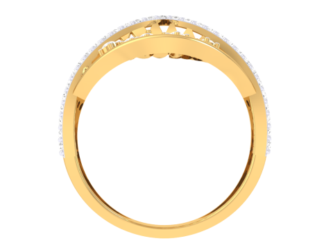 Printable 3D jewelry model of Lady diamond ring Model 3D
