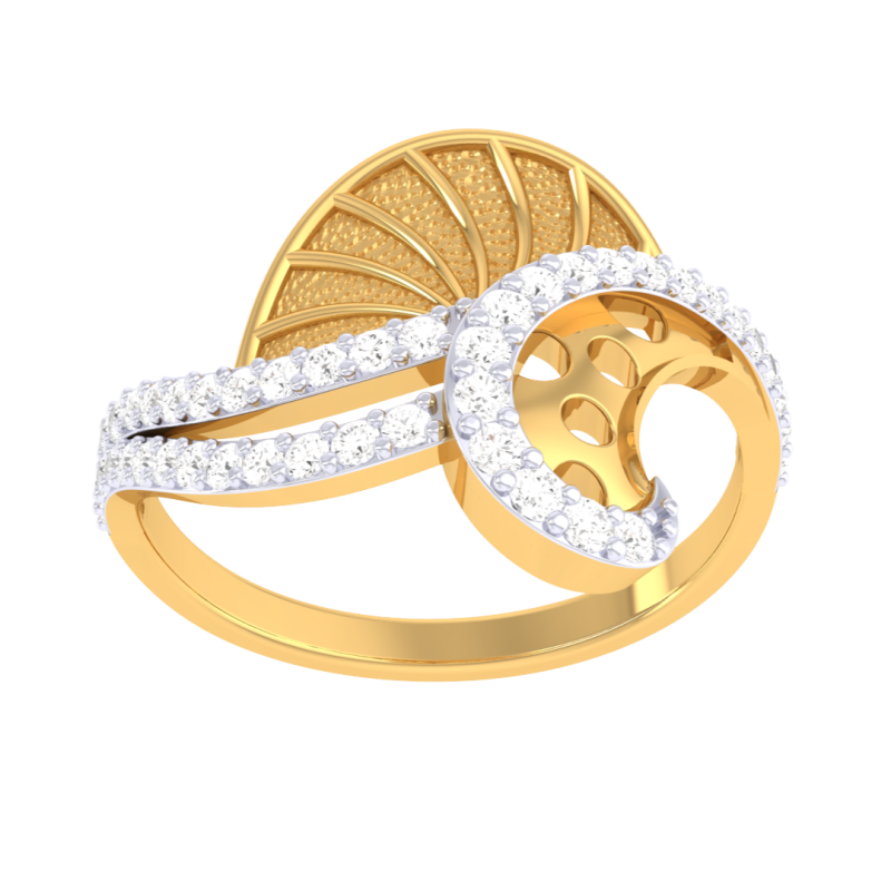 Printable 3D jewelry model of Lady diamond ring 3D मॉडल .c4d .max .obj .3ds .fbx .stl .blend 