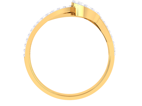 Printable 3D jewelry model of Lady diamond ring 3D मॉडल