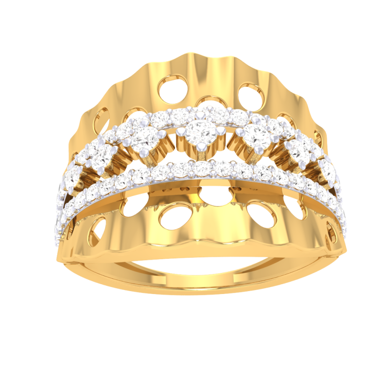 Printable 3D jewelry model of Lady diamond ring 3D Модель .c4d .max .obj .3ds .fbx .stl .blend
