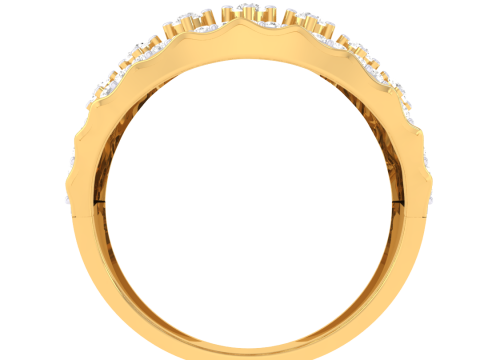 Printable 3D jewelry model of Lady diamond ring 3D Модель