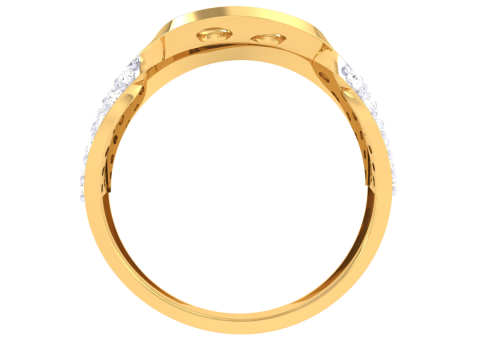 Printable 3D jewelry model of Lady diamond ring 3Dモデル
