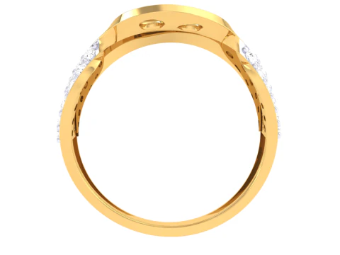 Printable 3D jewelry model of Lady diamond ring 3D Model