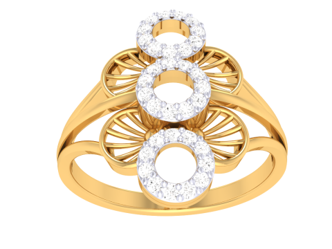 Printable 3D jewelry model of Lady diamond ring 3Dモデル