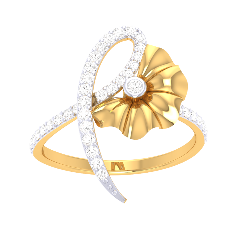 Printable 3D jewelry model of Lady diamond ring Model 3D .c4d .max .obj .3ds .fbx .stl .blend
