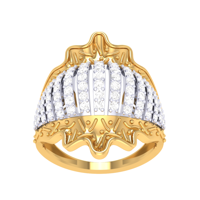 Printable 3D jewelry model of Lady diamond ring Model 3D .c4d .max .obj .3ds .fbx .stl .blend