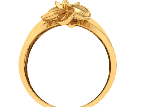 Printable 3D jewelry model of Lady diamond ring 3D Model