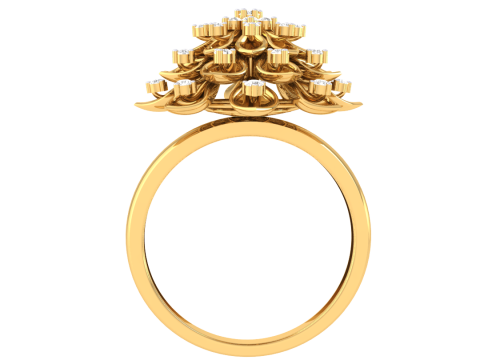 Printable 3D jewelry model of Lady diamond ring 3D Modell