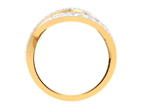Printable 3D jewelry model of Lady diamond ring Modelo 3D