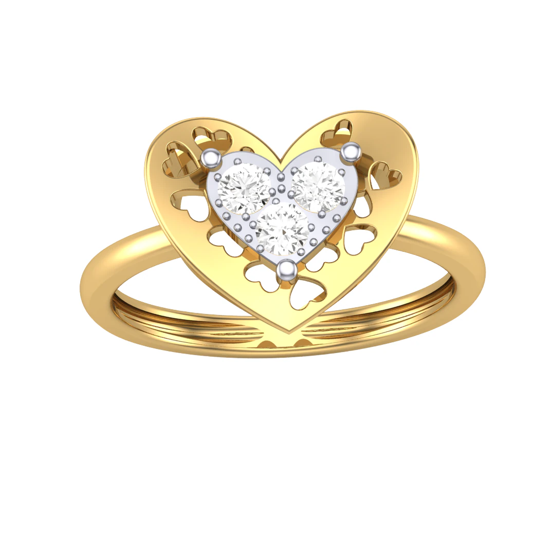 Printable 3D jewelry model of Lady diamond ring 3D Model .c4d .max .obj .3ds .fbx .stl .blend